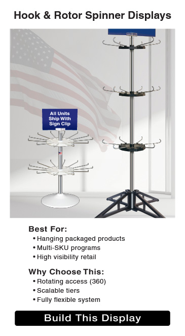 Hook & Rotor Spinner Displays