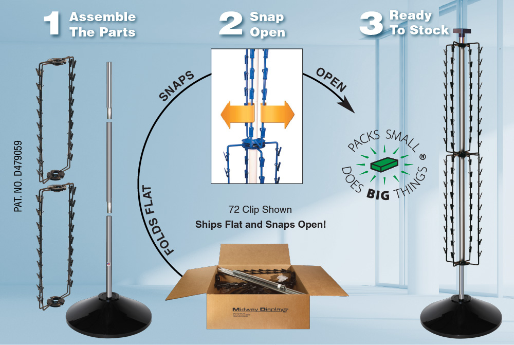 Three Step Build Process Clipper Displays