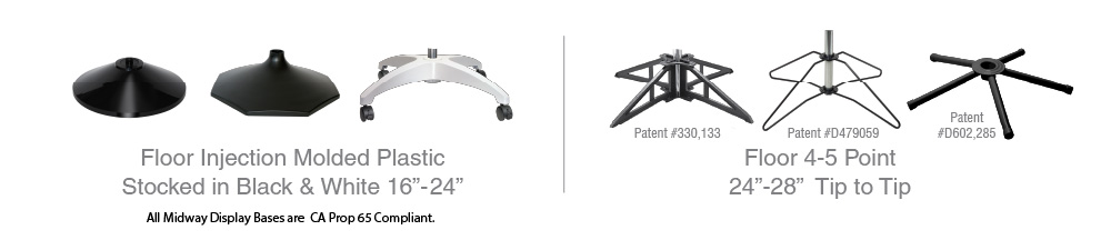 Polee Spinner Display Base Options